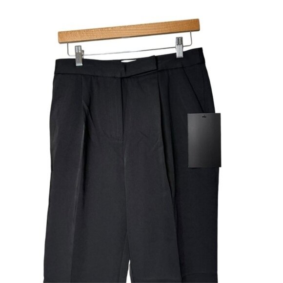 Tuckernuck Black Pleated Duncan Trouser | Size XL | NWT | High-Rise Straight Leg - Picture 5 of 10